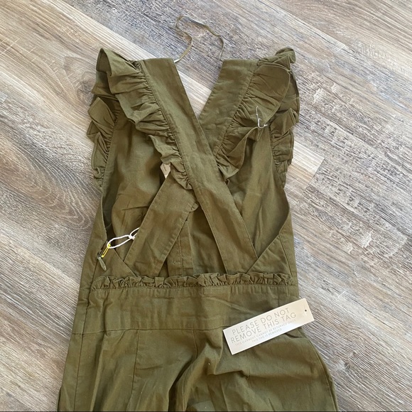 NWT Happy X Nature Olive “Ridge” jumpsuit - Picture 5 of 7
